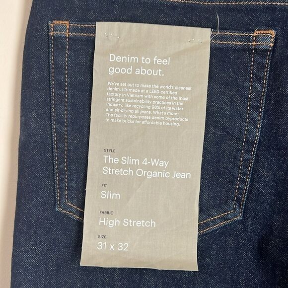 Everlane Men's The Slim 4 Way Stretch Organic Jeans - Picture 7 of 11